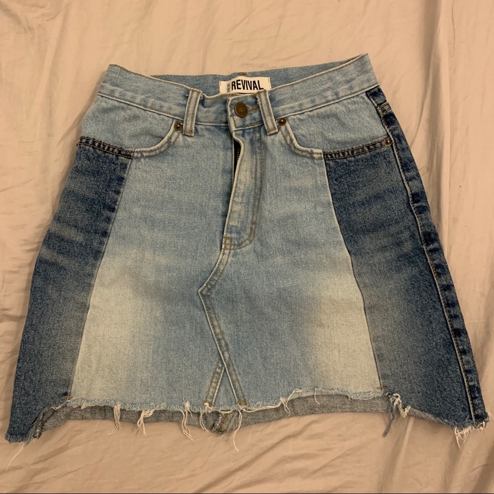 Rivival Denim Skirt